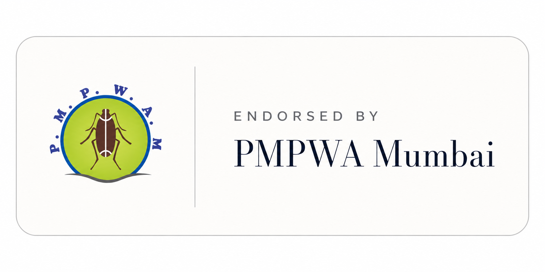 Endorsed by PMPWA Mumbai